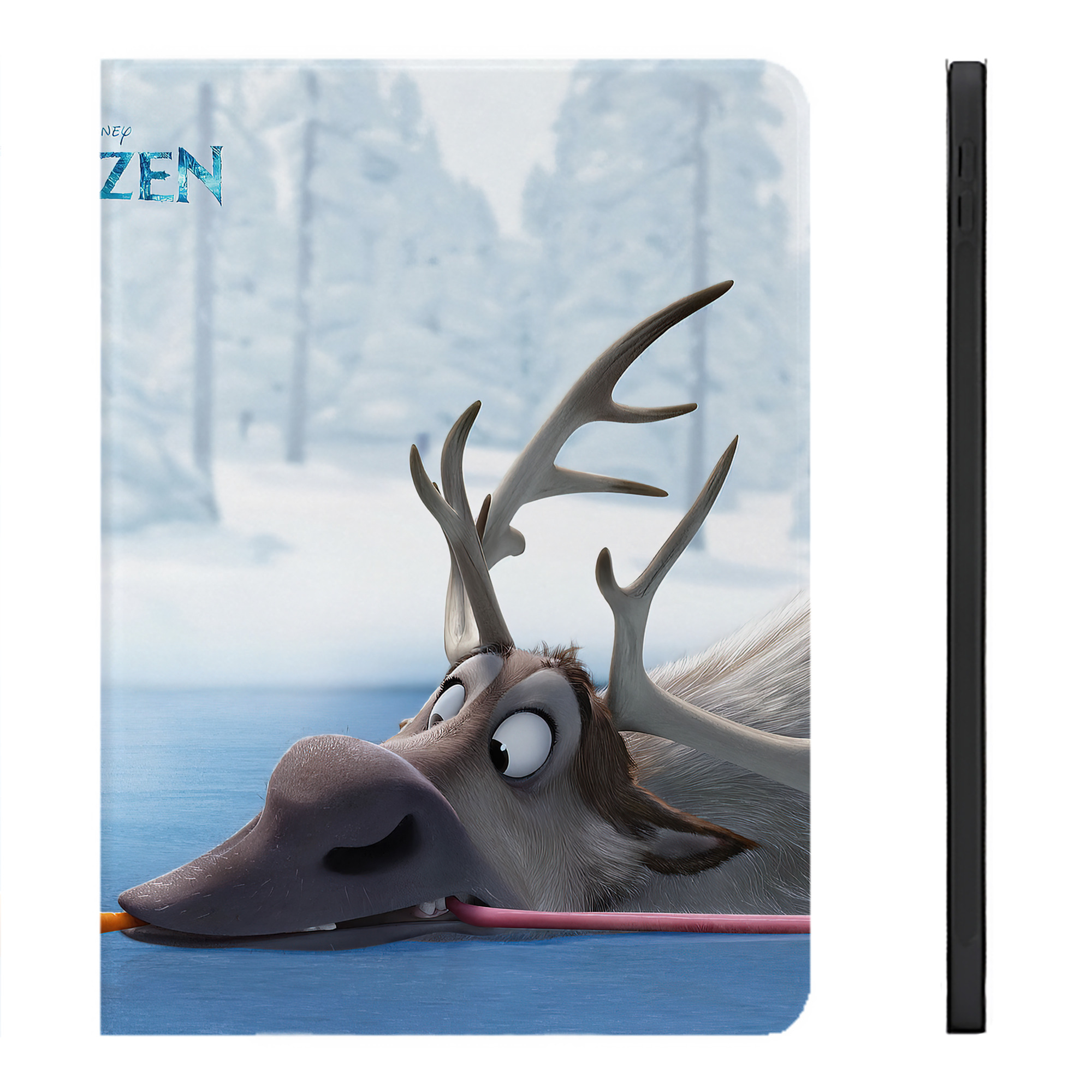 （画像用） アナと雪の女王 アンナ エルサ Frozen Anna Elsa IPadケース ペンホルダー付き ブックスタイルデザイン
